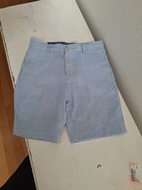 Kids Blue Seersucker Stripe Shorts